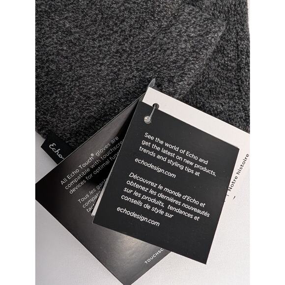 Echo New York Gray Classic Touchscreen Gloves - Picture 6 of 9